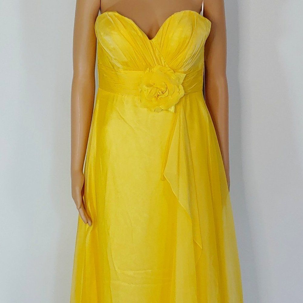 PRICE JUST REDUCED!  NWT Alyce Style 35640 A-Line Formal Gown in Yellow